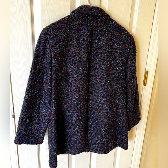 Nine West Multi Color Tweed Blazer Size XL - Picture 2 of 6